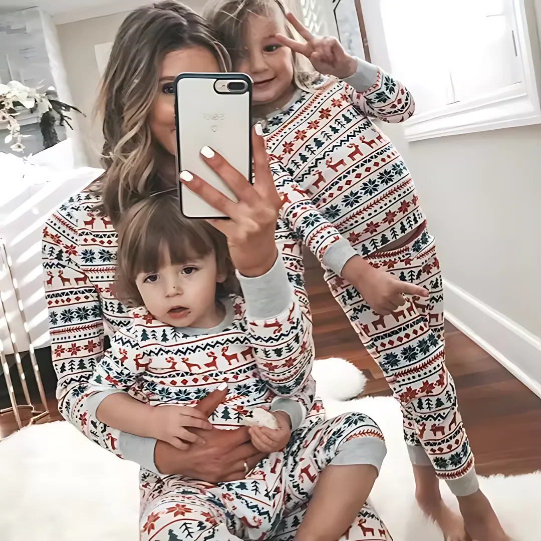 Reindeer Patterned - Family Christmas Pyjamas