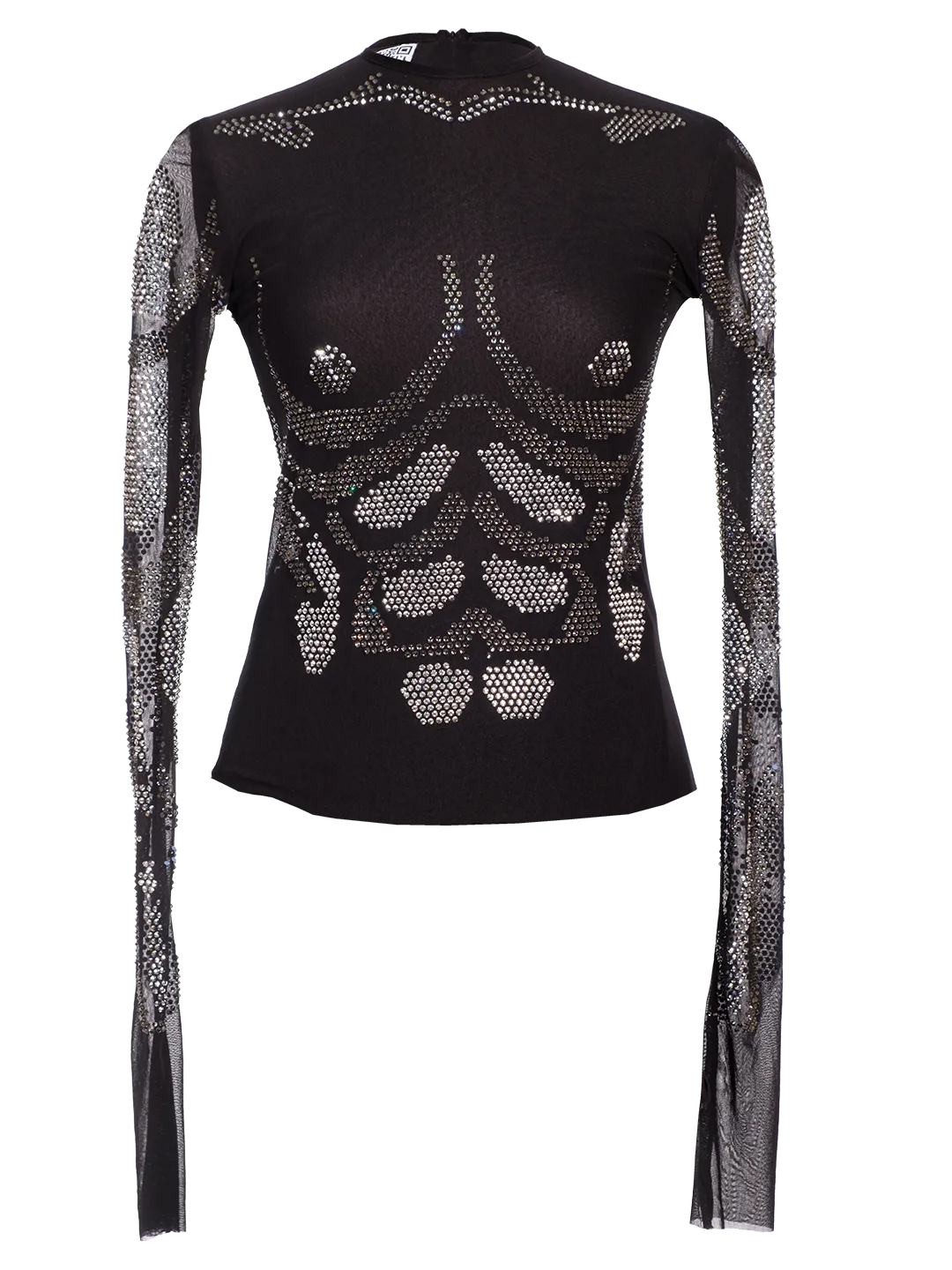 Rhinestones Embellished Top