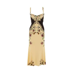Roberto Cavalli Patterned Corset Dress