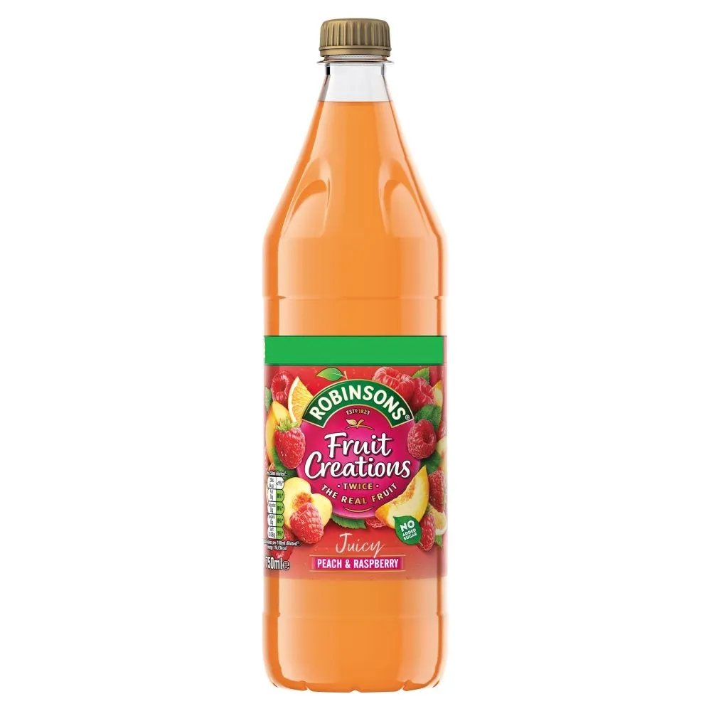 Robinsons Fruit Creations Peach & Raspberry Squash 750ml