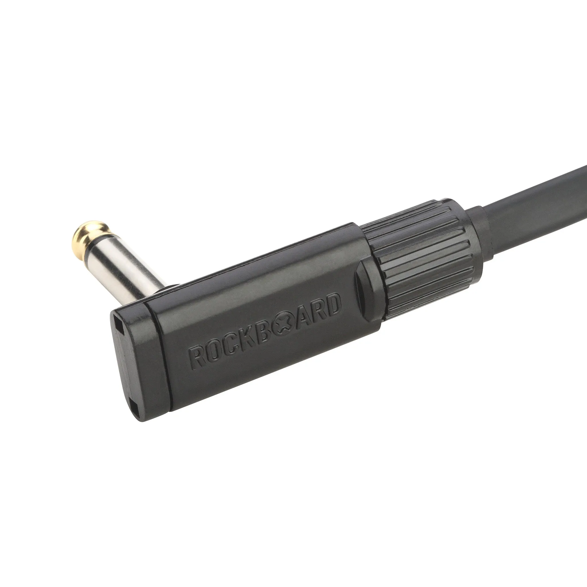 RockBoard by Warwick Coiled Series Flat Patch Cable, Black, 30cm/11.81inch
