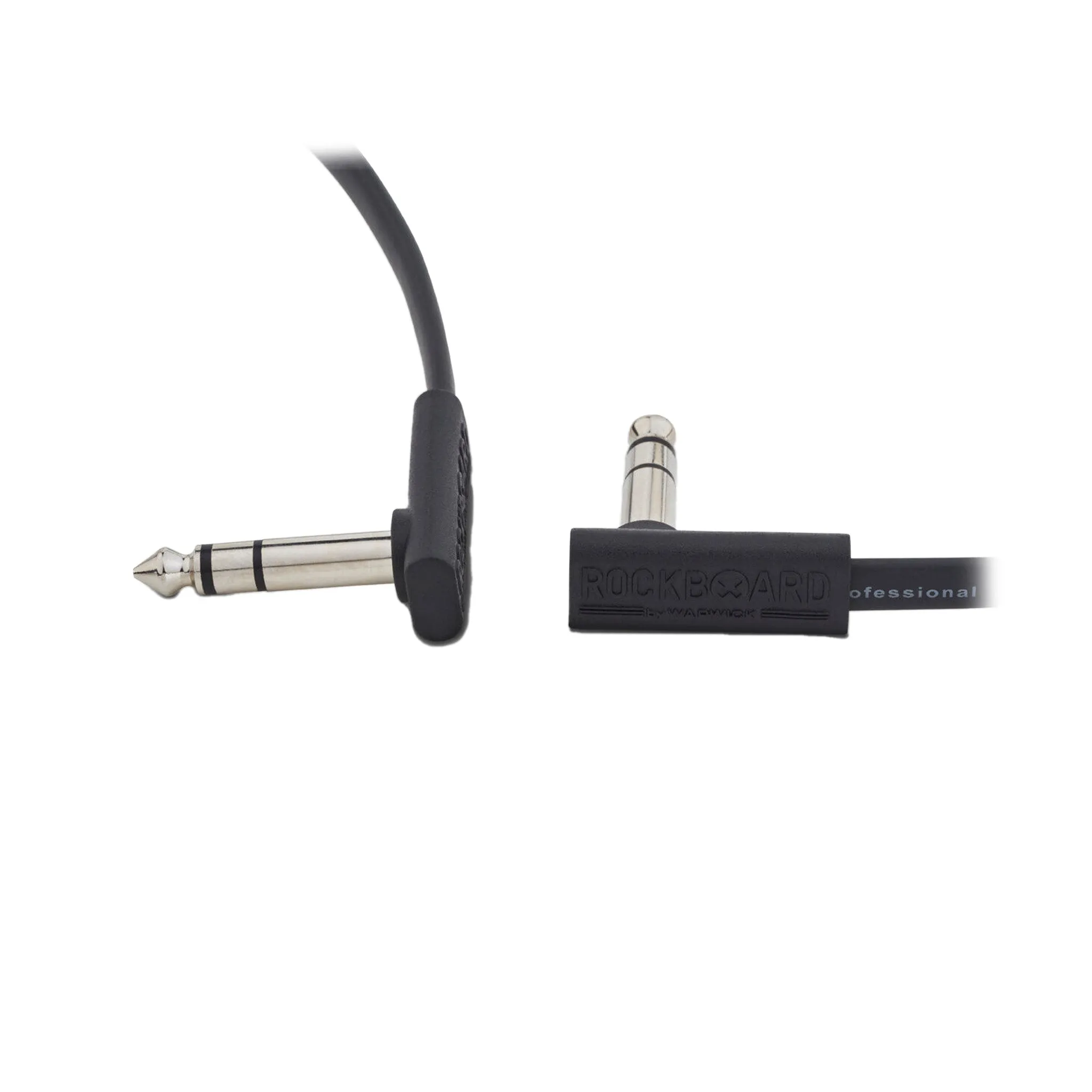 Rockboard by Warwick Flat TRS Cable, 30 cm / 11 13/16 Inch, Black