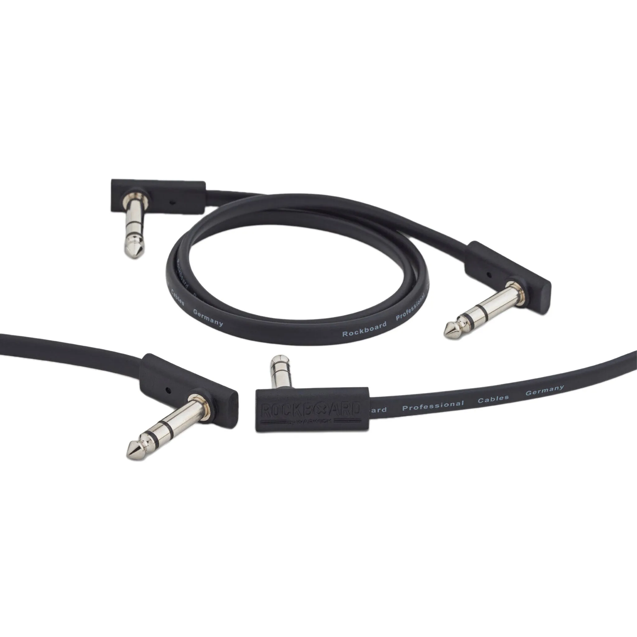 Rockboard by Warwick Flat TRS Cable, 30 cm / 11 13/16 Inch, Black