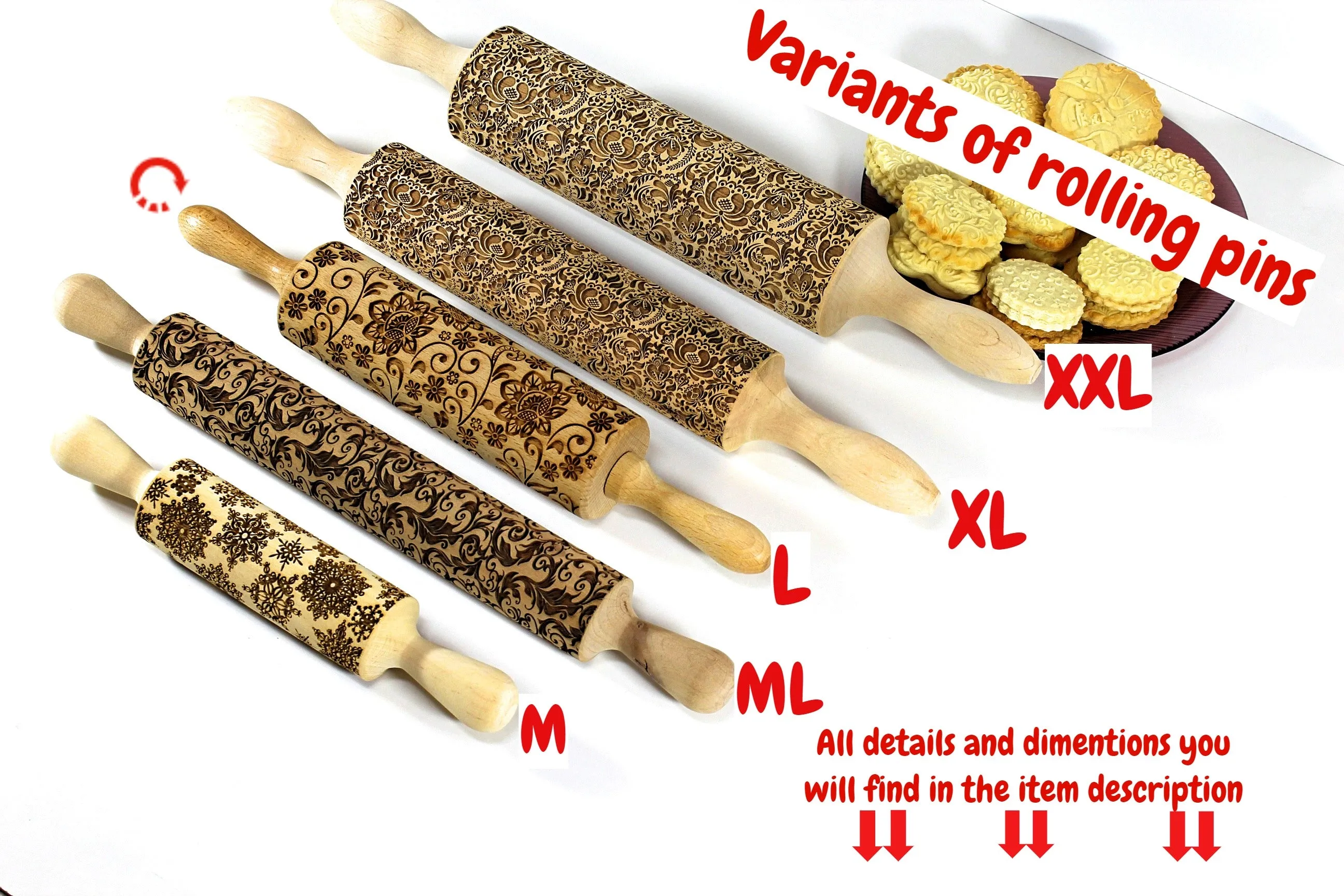 Rolling Pin Embossed Honey Combs Bees Cookies Clay Stamp, Pottery Roller
