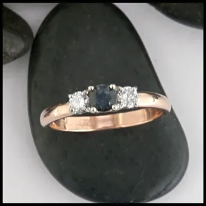 Rose Gold Sapphire Ring