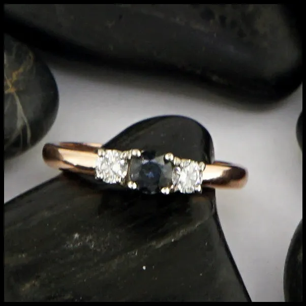 Rose Gold Sapphire Ring