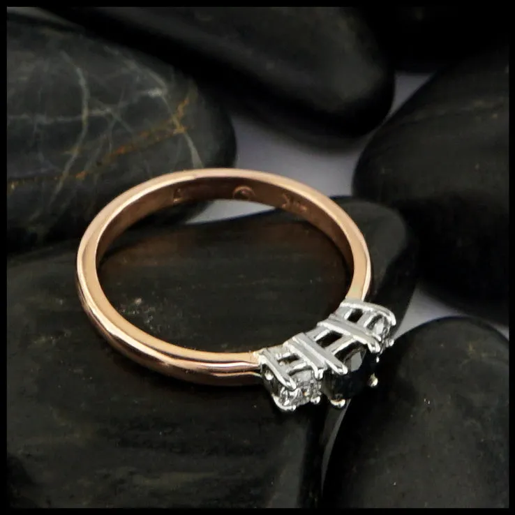 Rose Gold Sapphire Ring