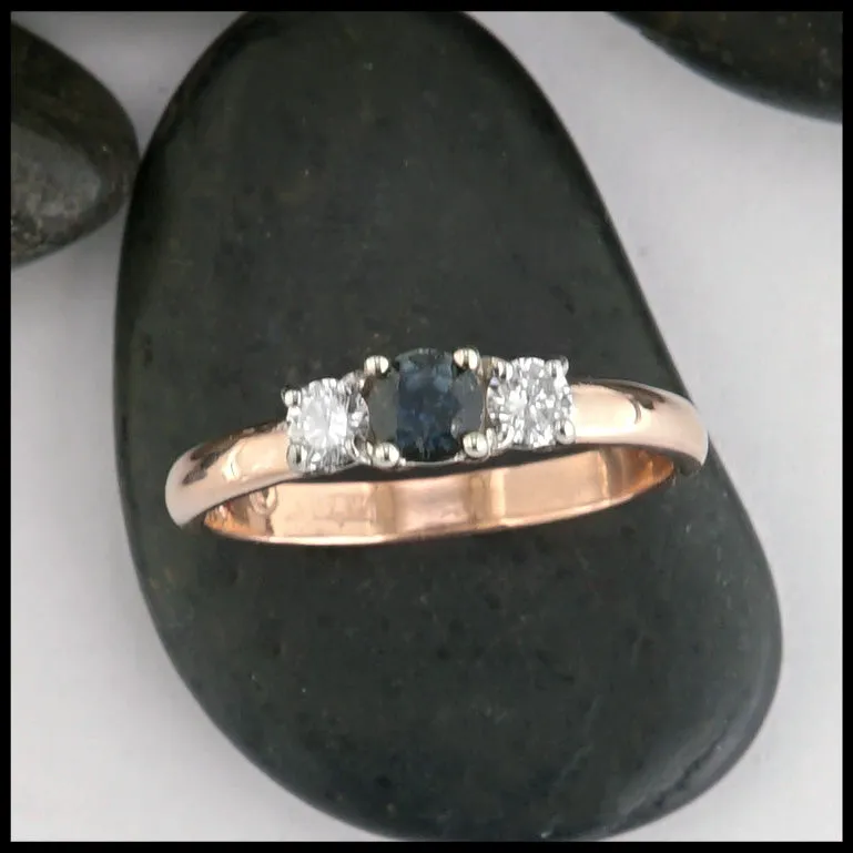 Rose Gold Sapphire Ring