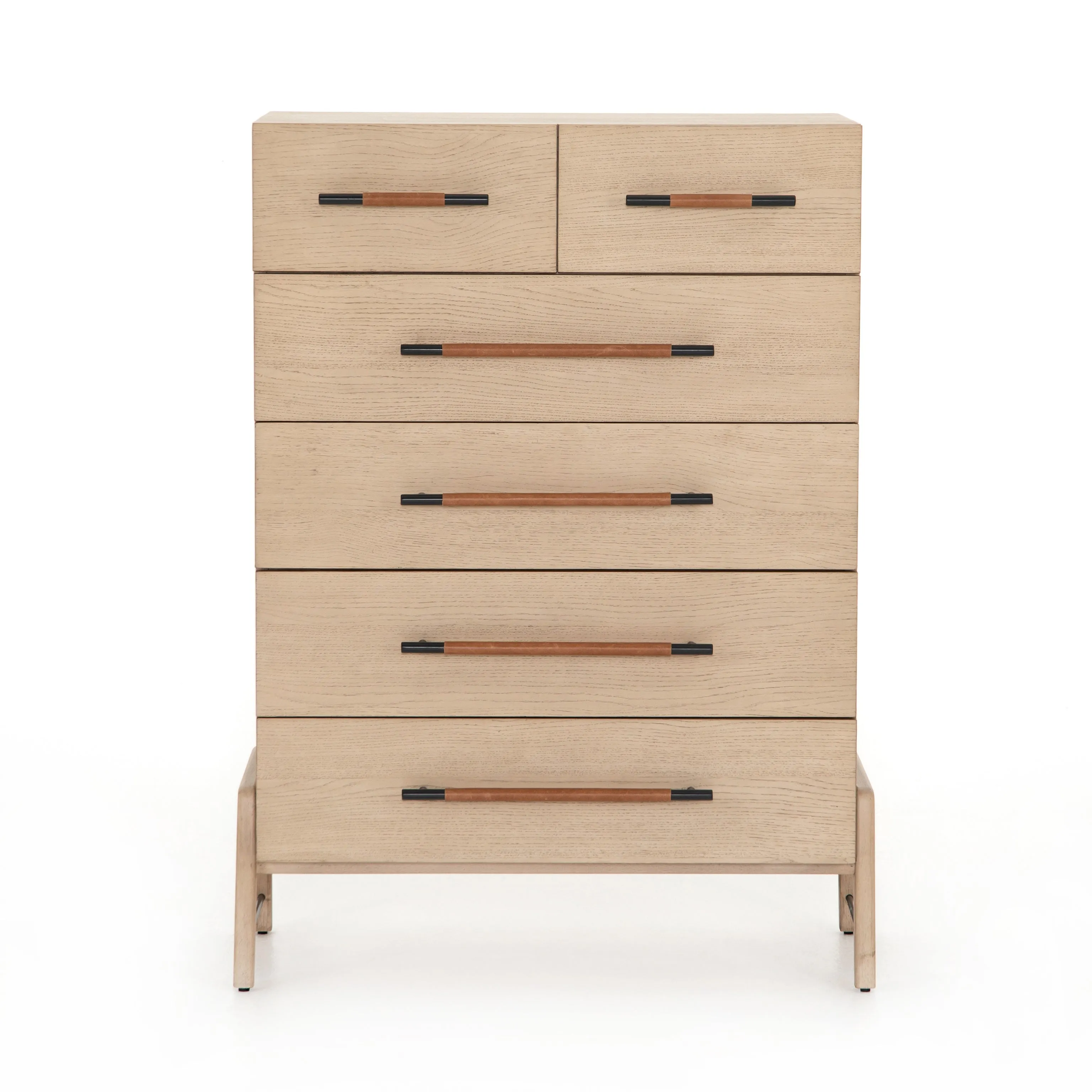 Rosedale 6 Drawer Tall Dresser-Yucca Oak Veneer