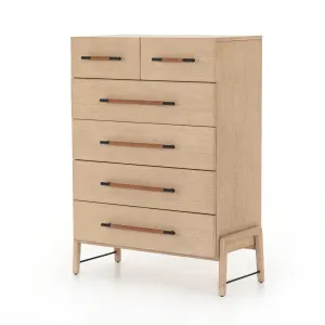 Rosedale 6 Drawer Tall Dresser-Yucca Oak Veneer