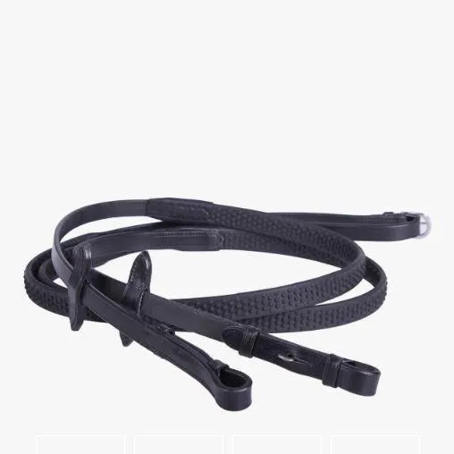 Rubber Soft Reins - Black