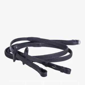 Rubber Soft Reins - Black