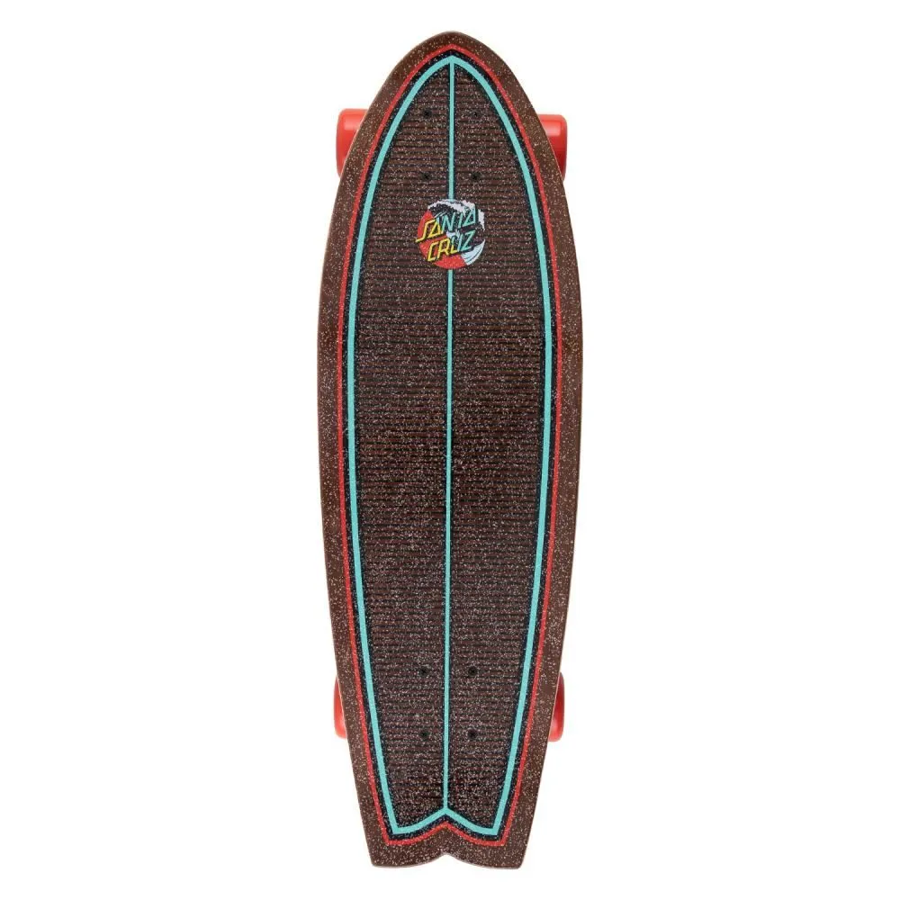 Santa Cruzer Complete Classic Wave Splice Shark - 8.8" x 27.7"