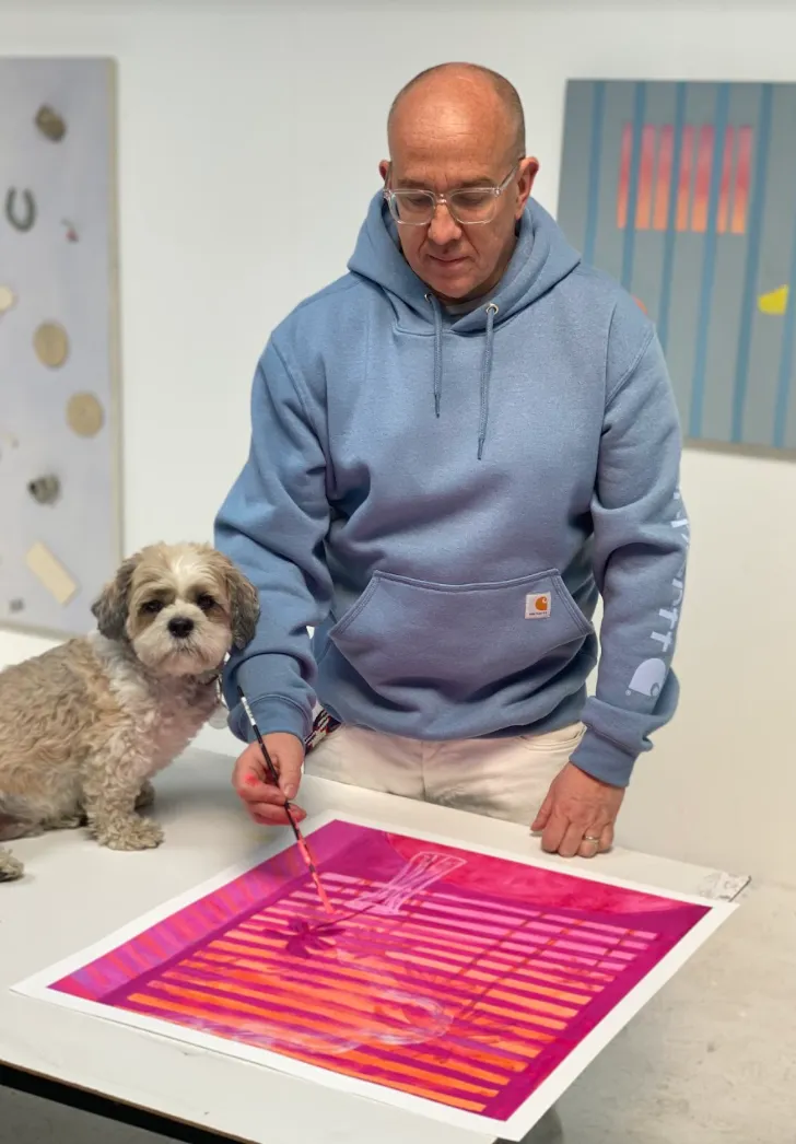 Scott Reeder, Magenta Window, 2021; Limited Edition Print