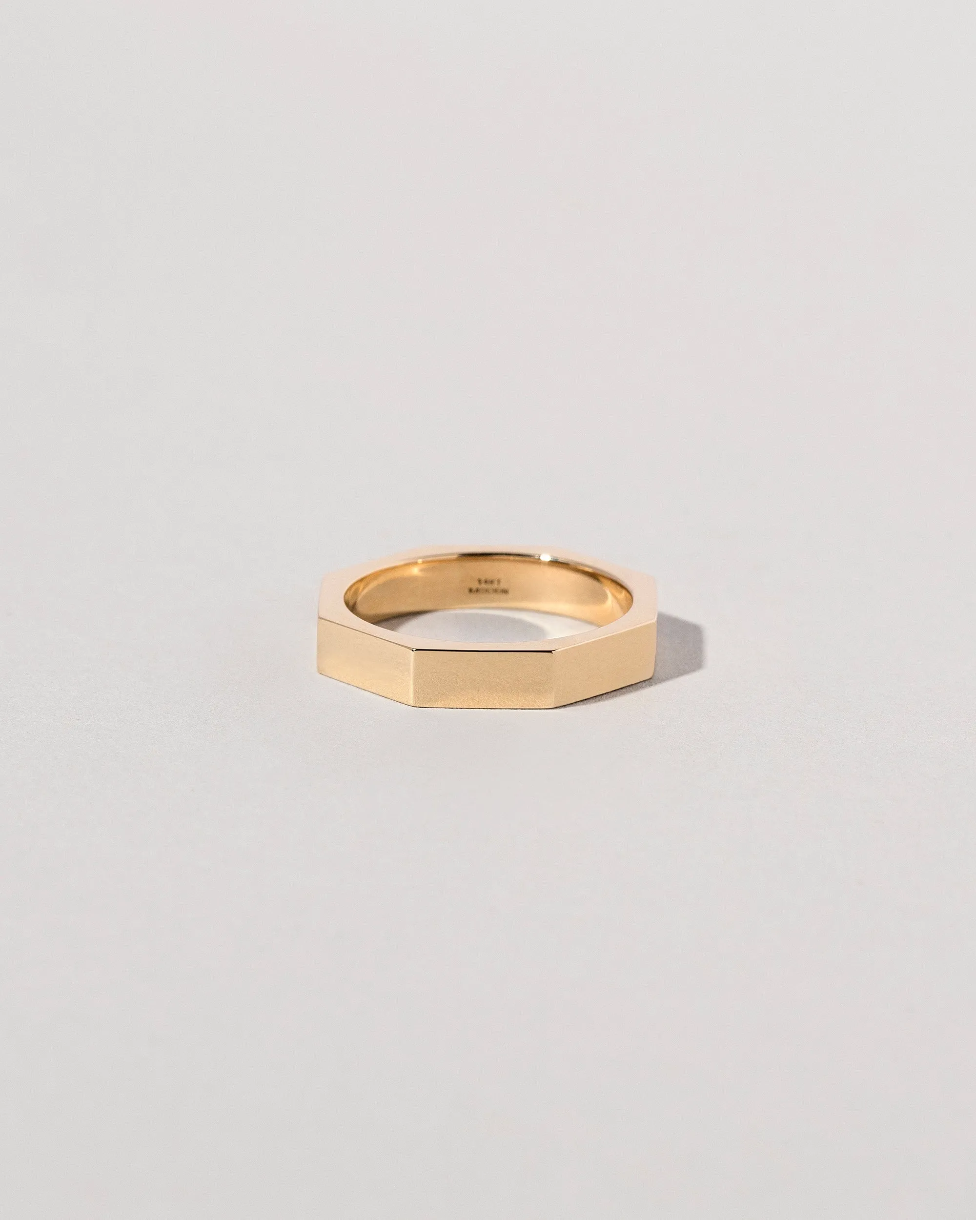 Segmented Band in 4mm 14k Yellow Gold - sz9 x Vault