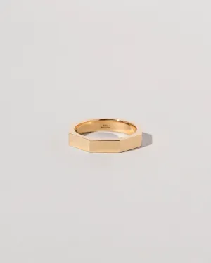 Segmented Band in 4mm 14k Yellow Gold - sz9 x Vault