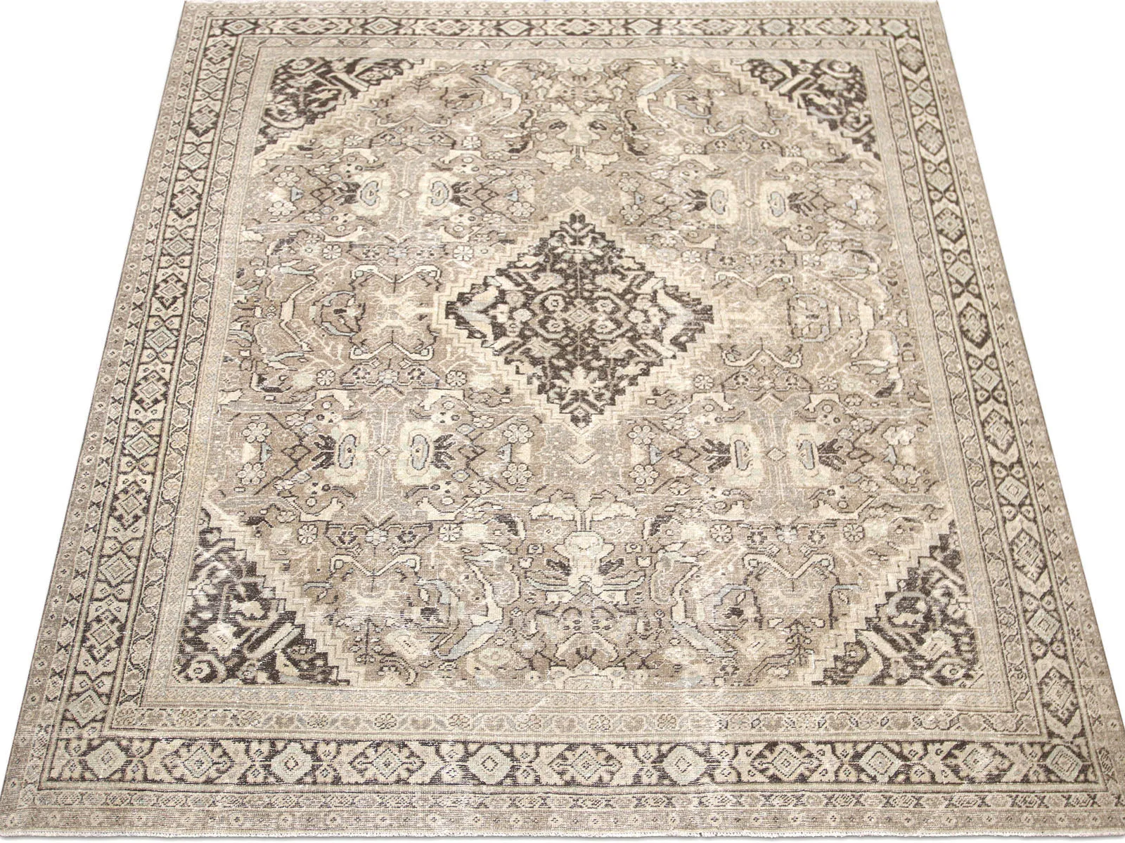 Semi Antique Persian Mahal Rug - 8'8" x 11'10"