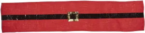 Sequin Santa's Belt Red Table Runner