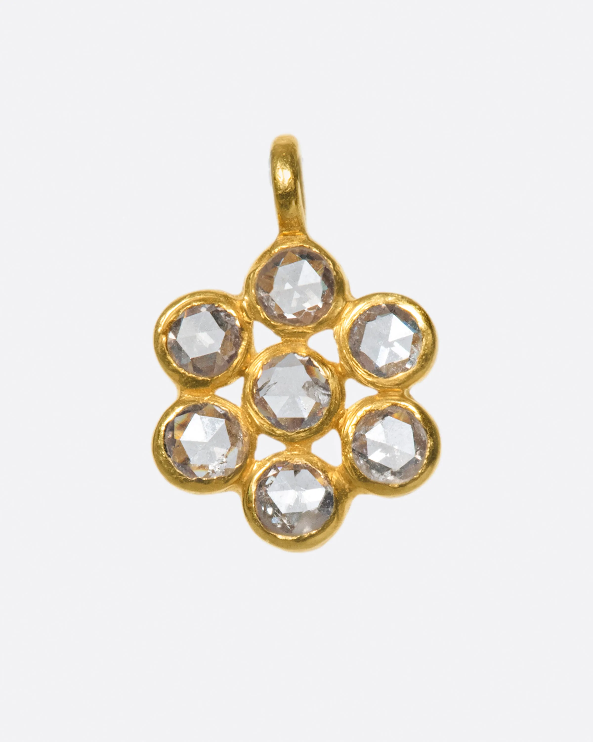 Seven Diamond Flower Dangle