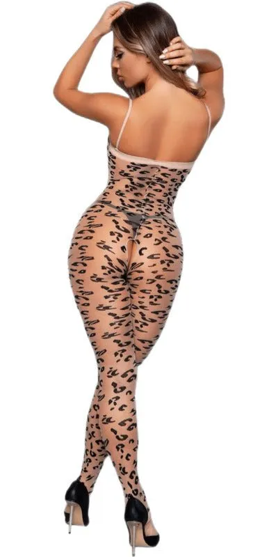 Sexy Luscious Leopard Bodystocking