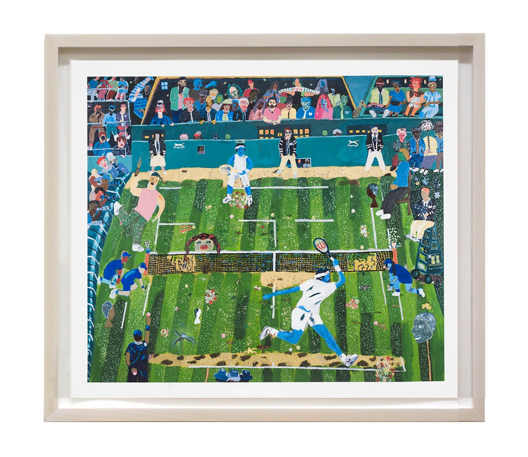 Shaun Ellison, Nadal vs. Federer, Wimbledon 2008, 2022; Limited Edition Print