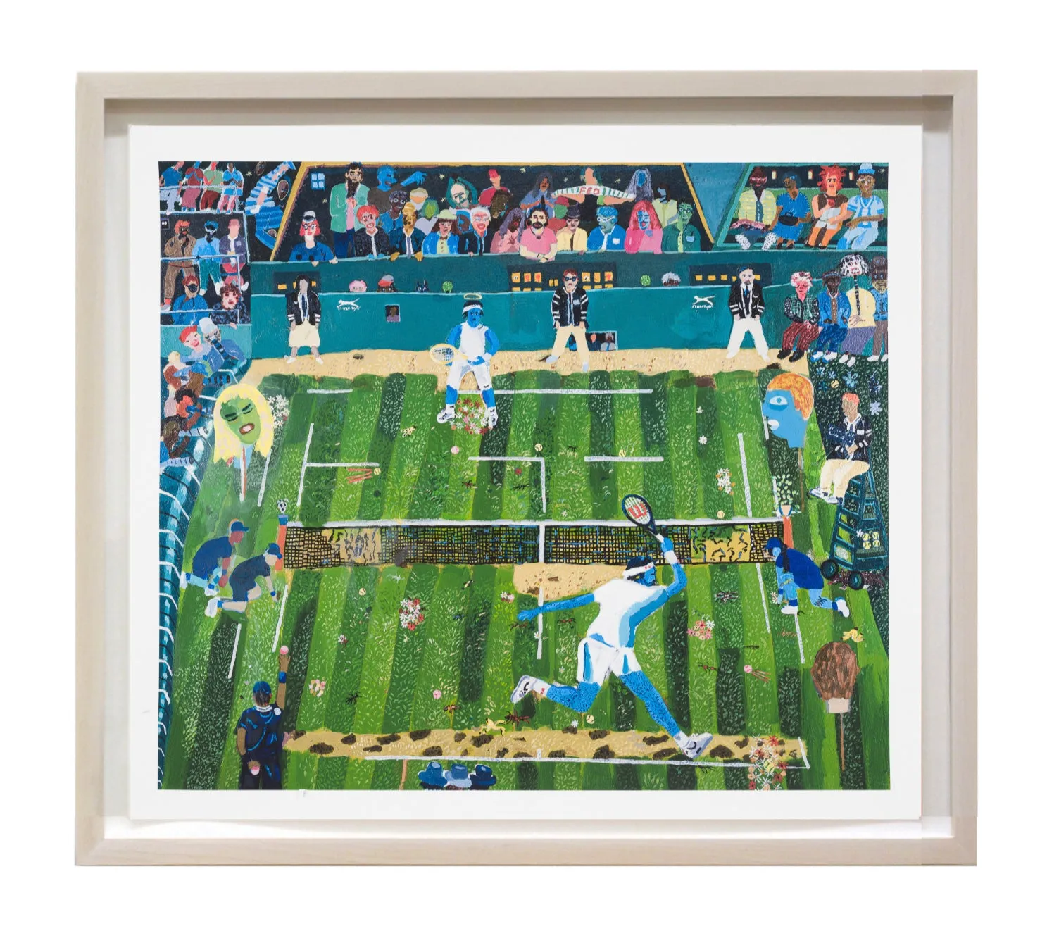 Shaun Ellison, Nadal vs. Federer, Wimbledon 2008, 2022; Limited Edition Print