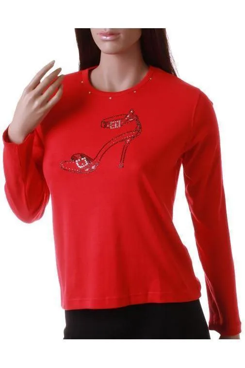 Shoe Embellished T-Shirt