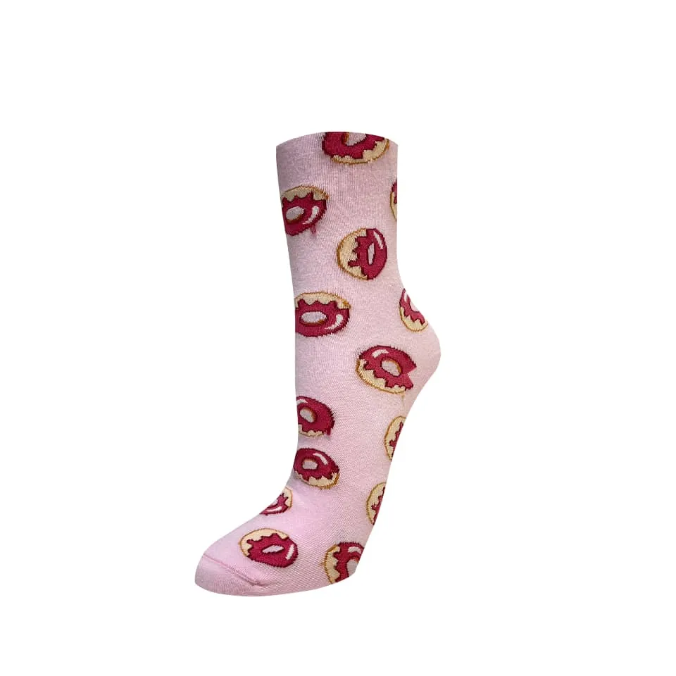 Short crew patterned funky socks