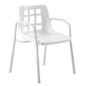 Shower Chair with Ergonomic Angled Arms