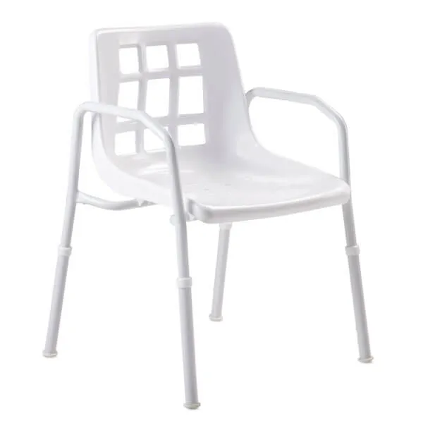 Shower Chair with Ergonomic Angled Arms