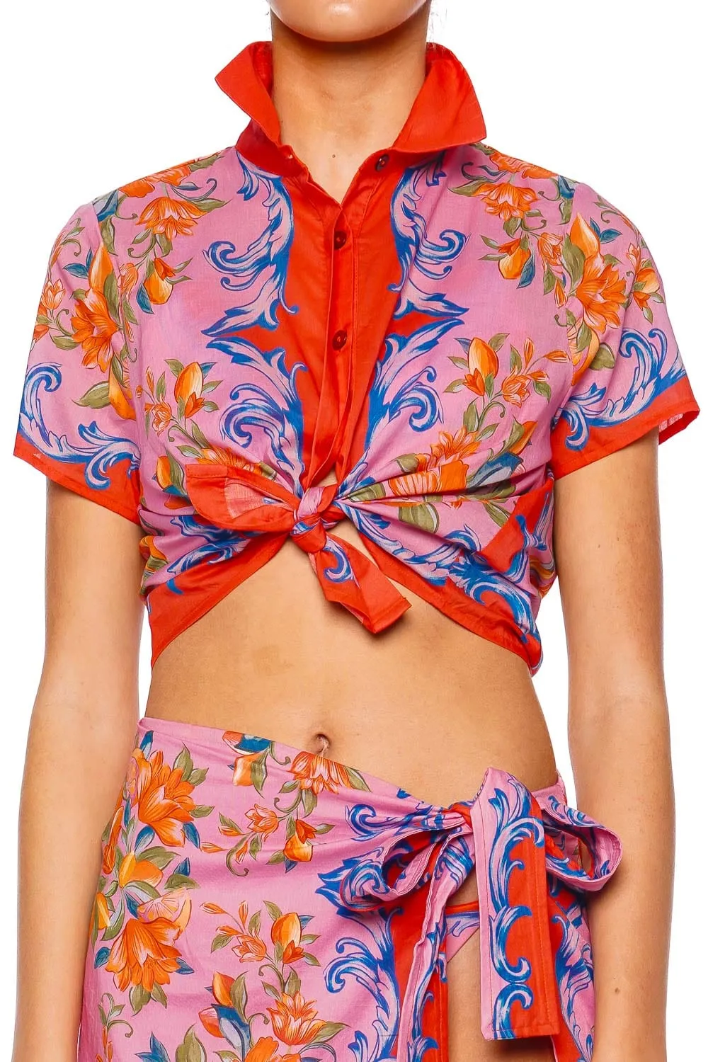 Sicily Floral Button Down Shirt