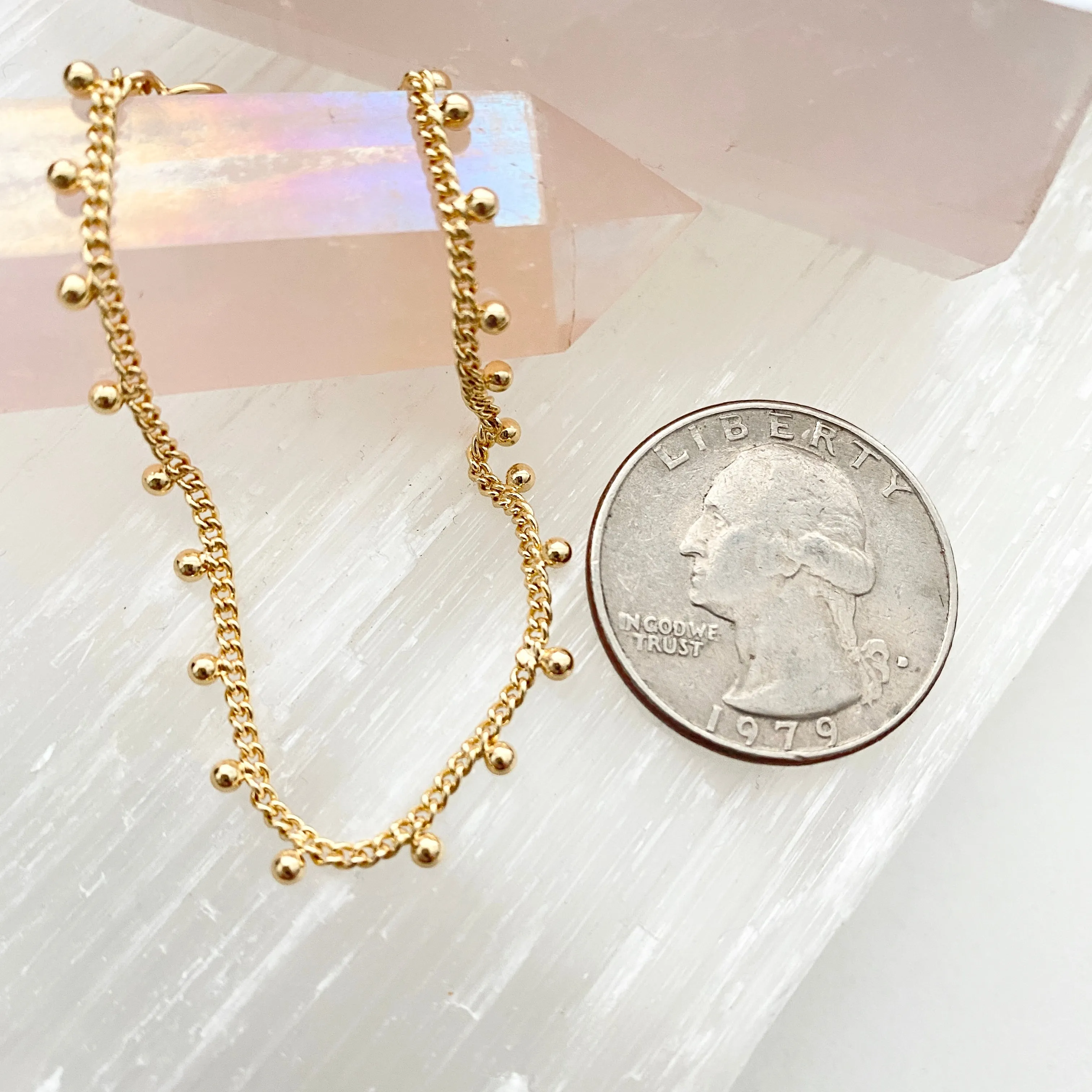 Simple Ball Lace Chain Bracelet