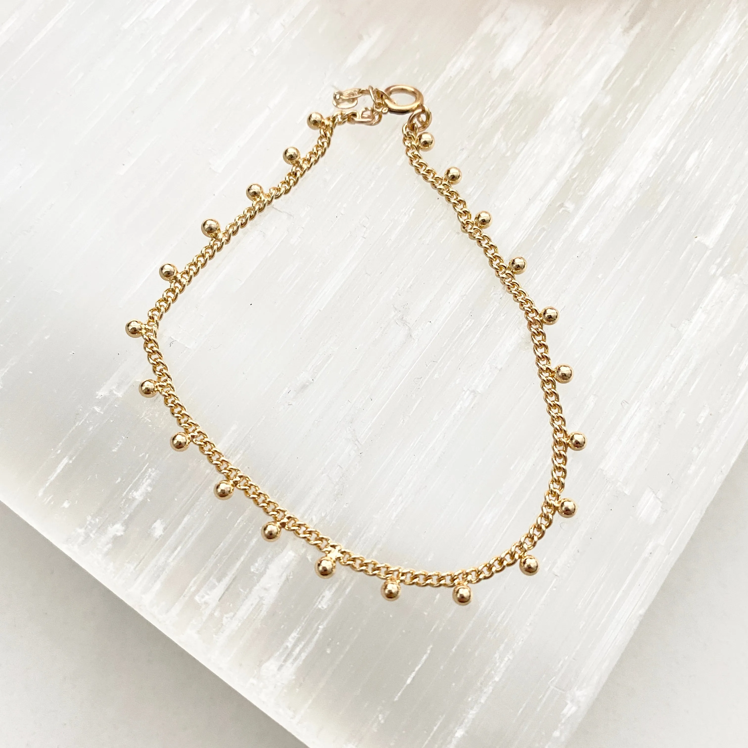 Simple Ball Lace Chain Bracelet
