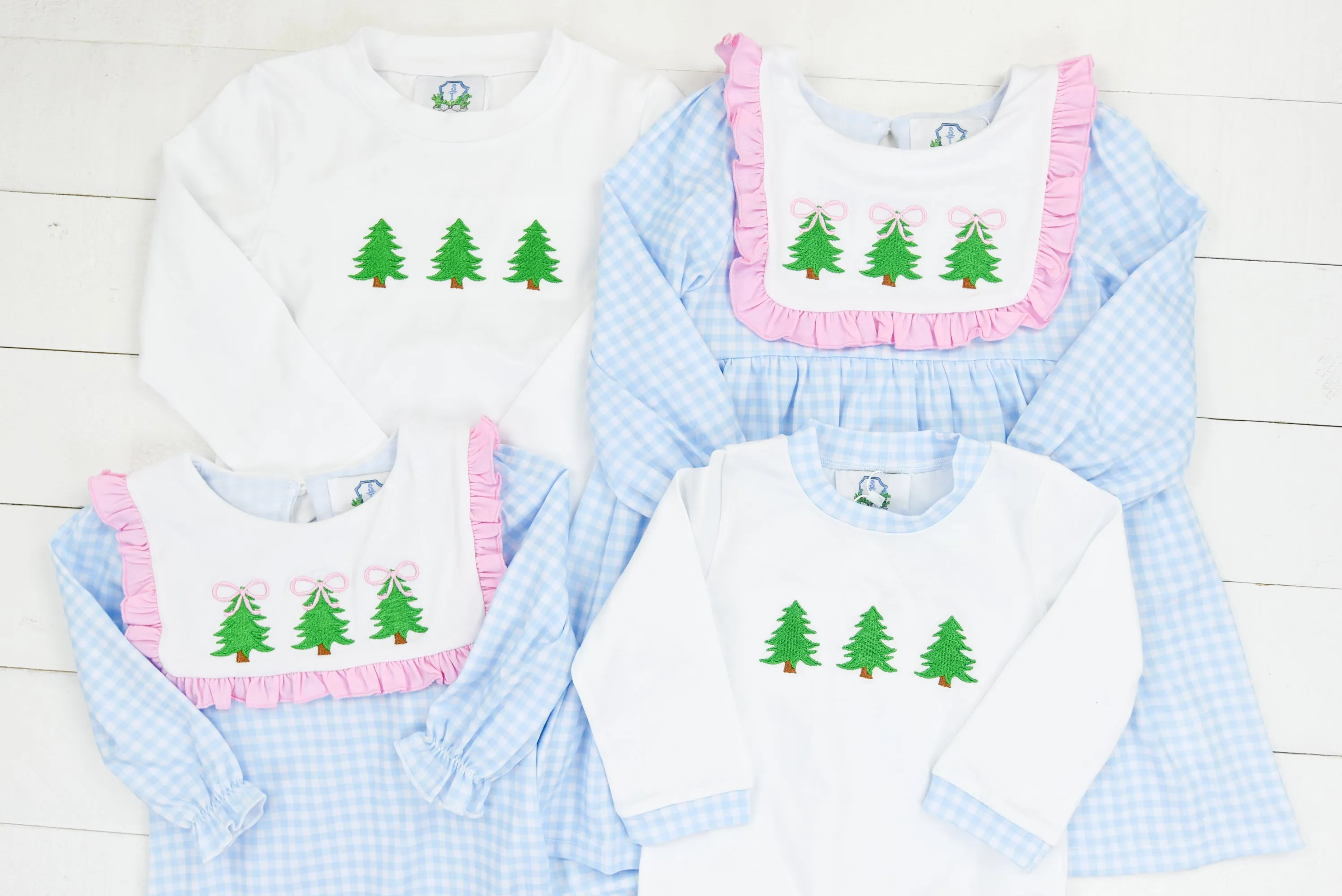 Simple Christmas Tree Pants Set