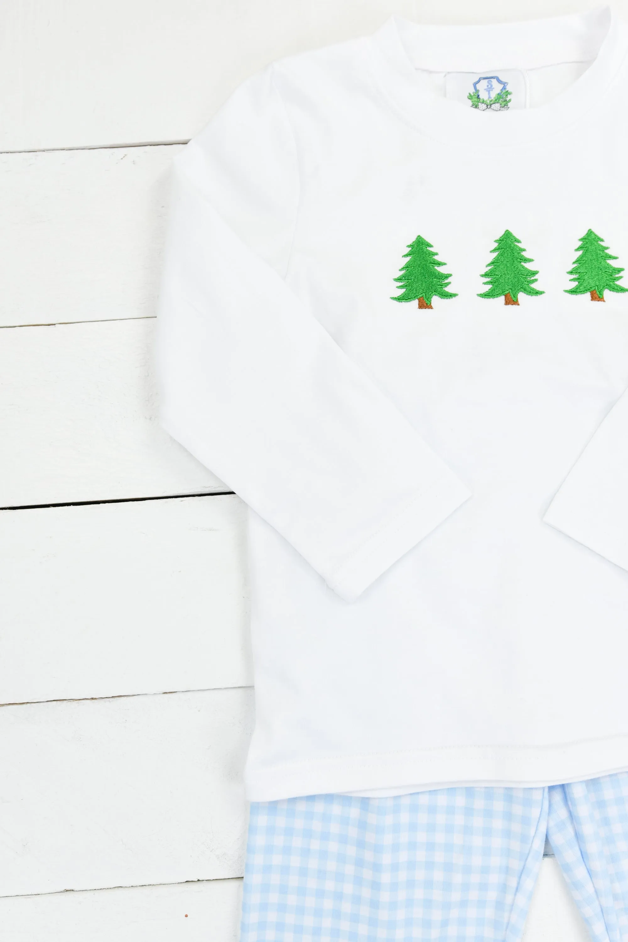 Simple Christmas Tree Pants Set