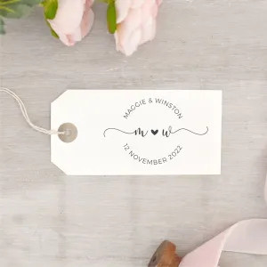 Simple Circle Custom Wedding Stamp
