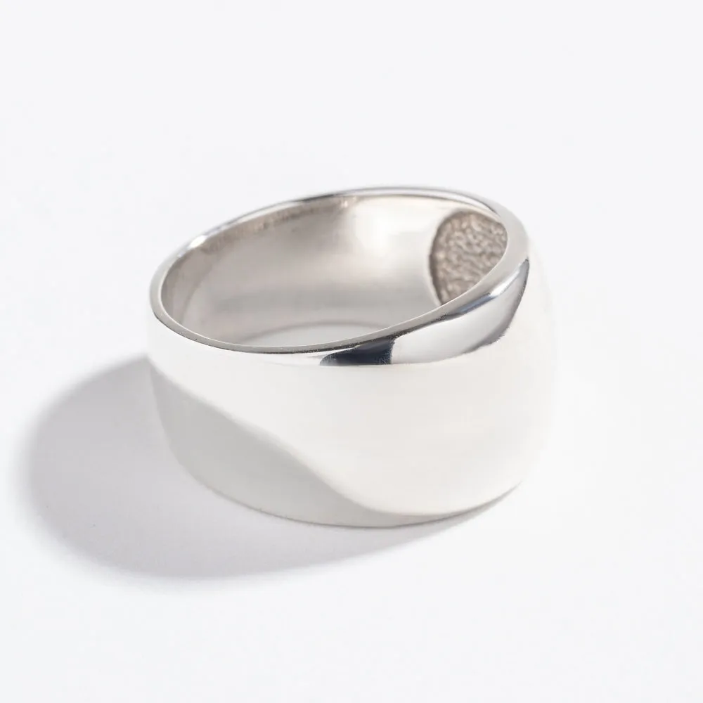 SIMPLE DOMED RING | SILVER