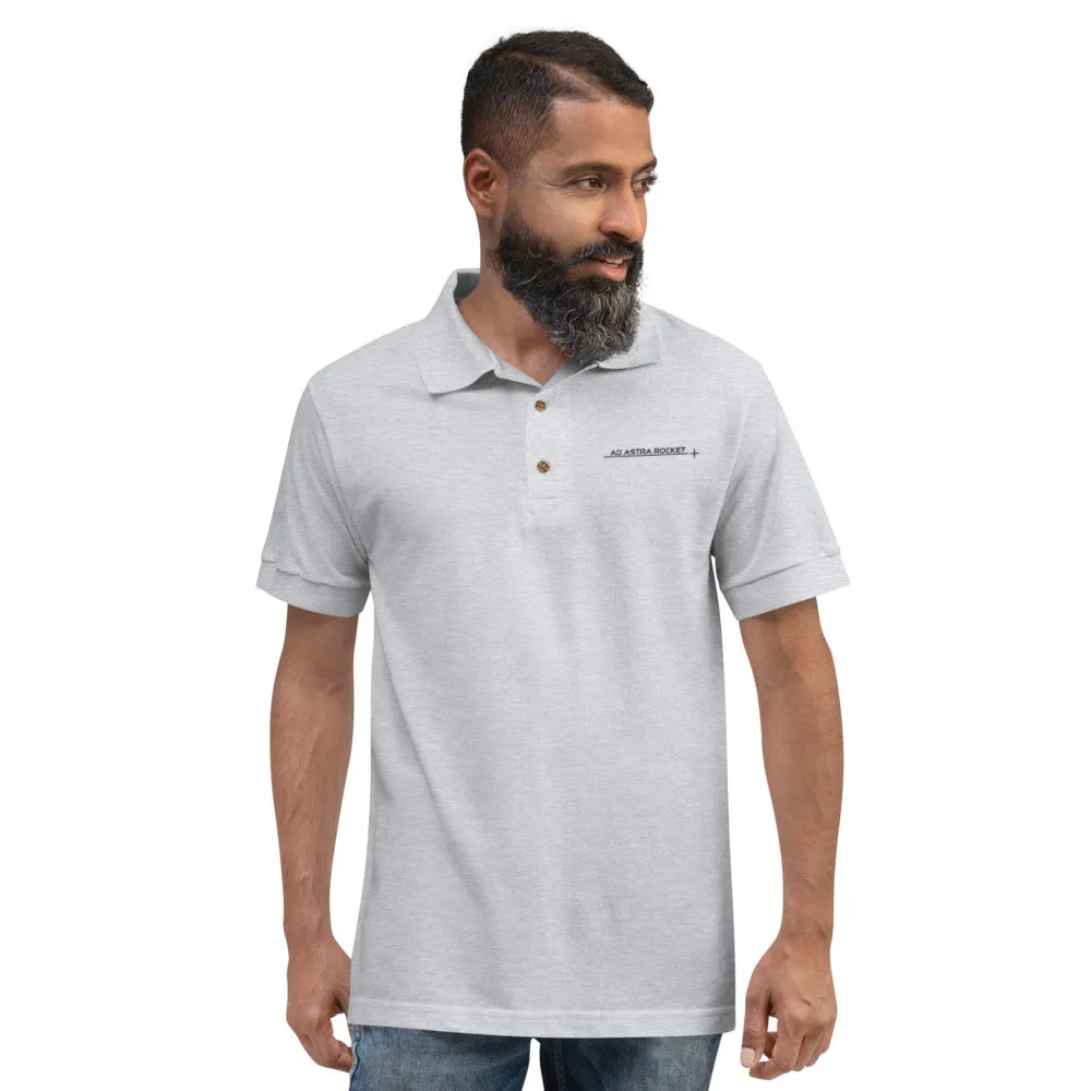 Simple logo Embroidered Polo Unisex (Grey)