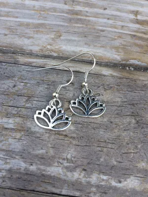 Simple Lotus Earrings