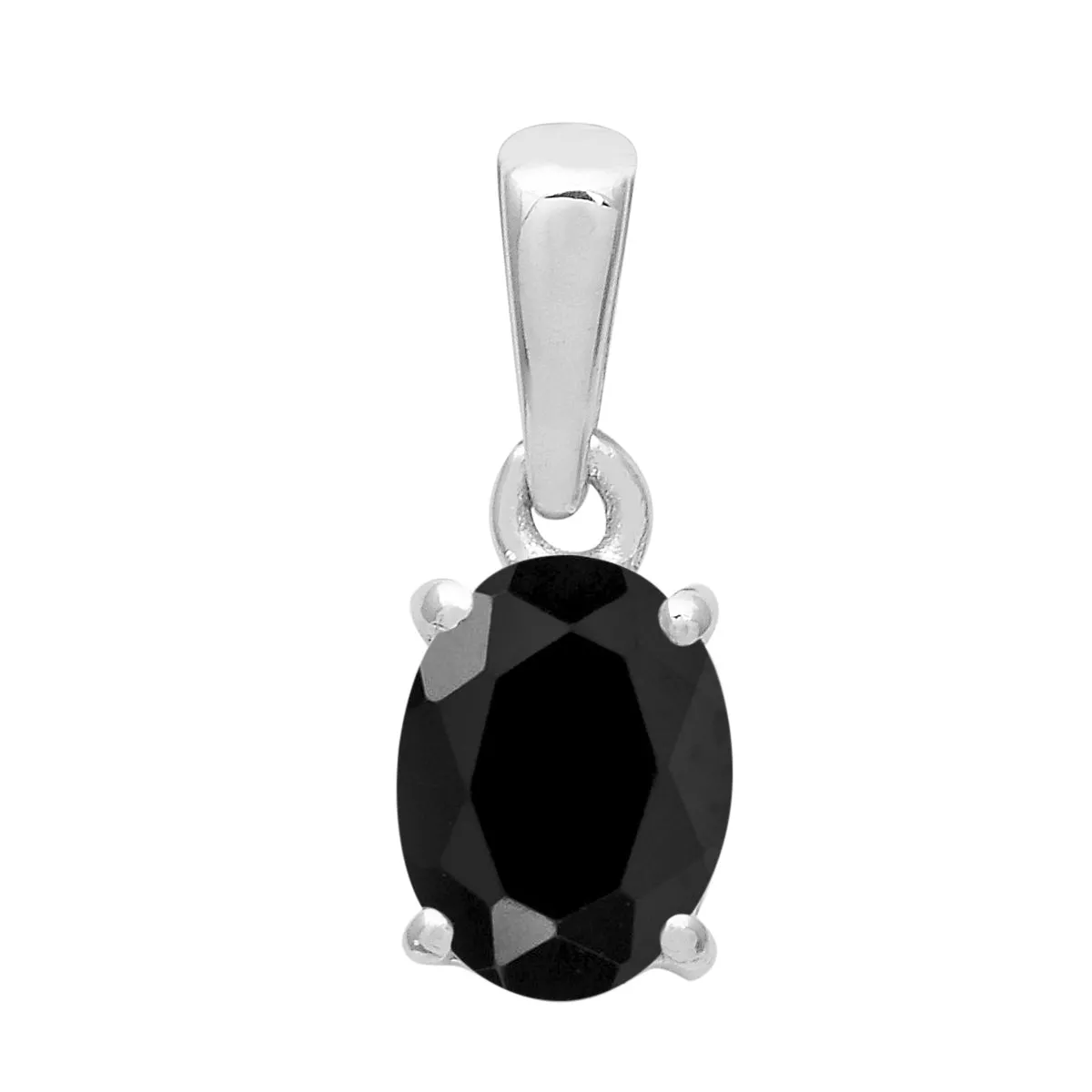 Simple Oval Cut Multi Choice Gemstone Pendant