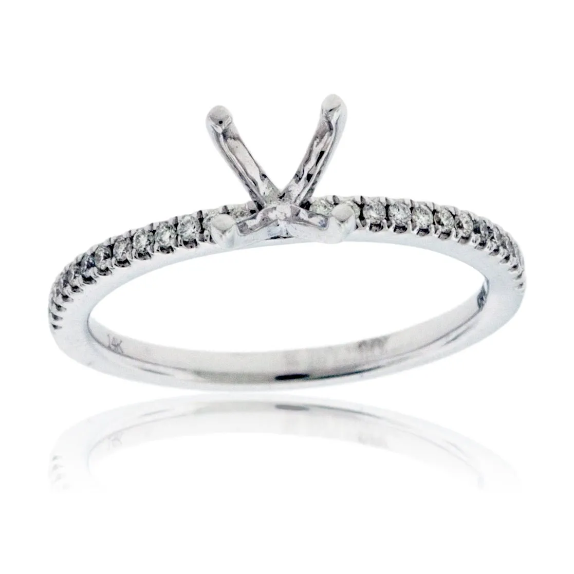 Simple Semi Mount .13ctw Diamond Ring
