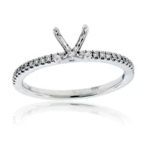 Simple Semi Mount .13ctw Diamond Ring