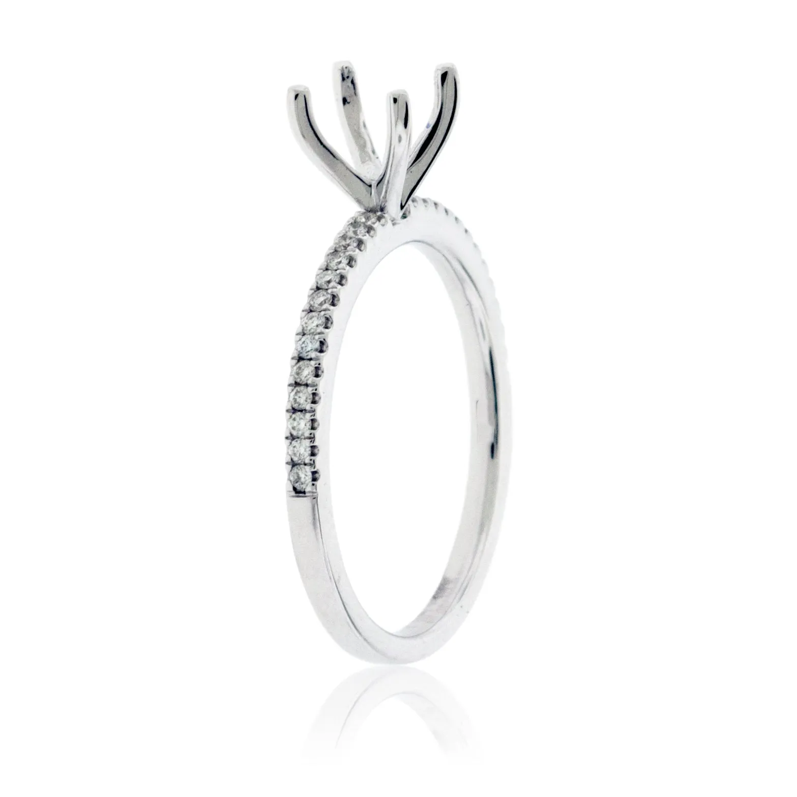 Simple Semi Mount .13ctw Diamond Ring