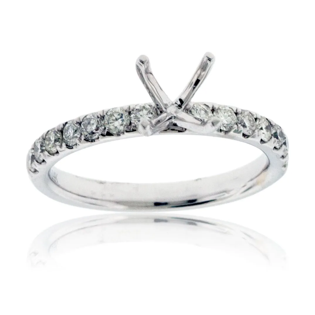 Simple Semi Mount .50ctw Diamond Ring