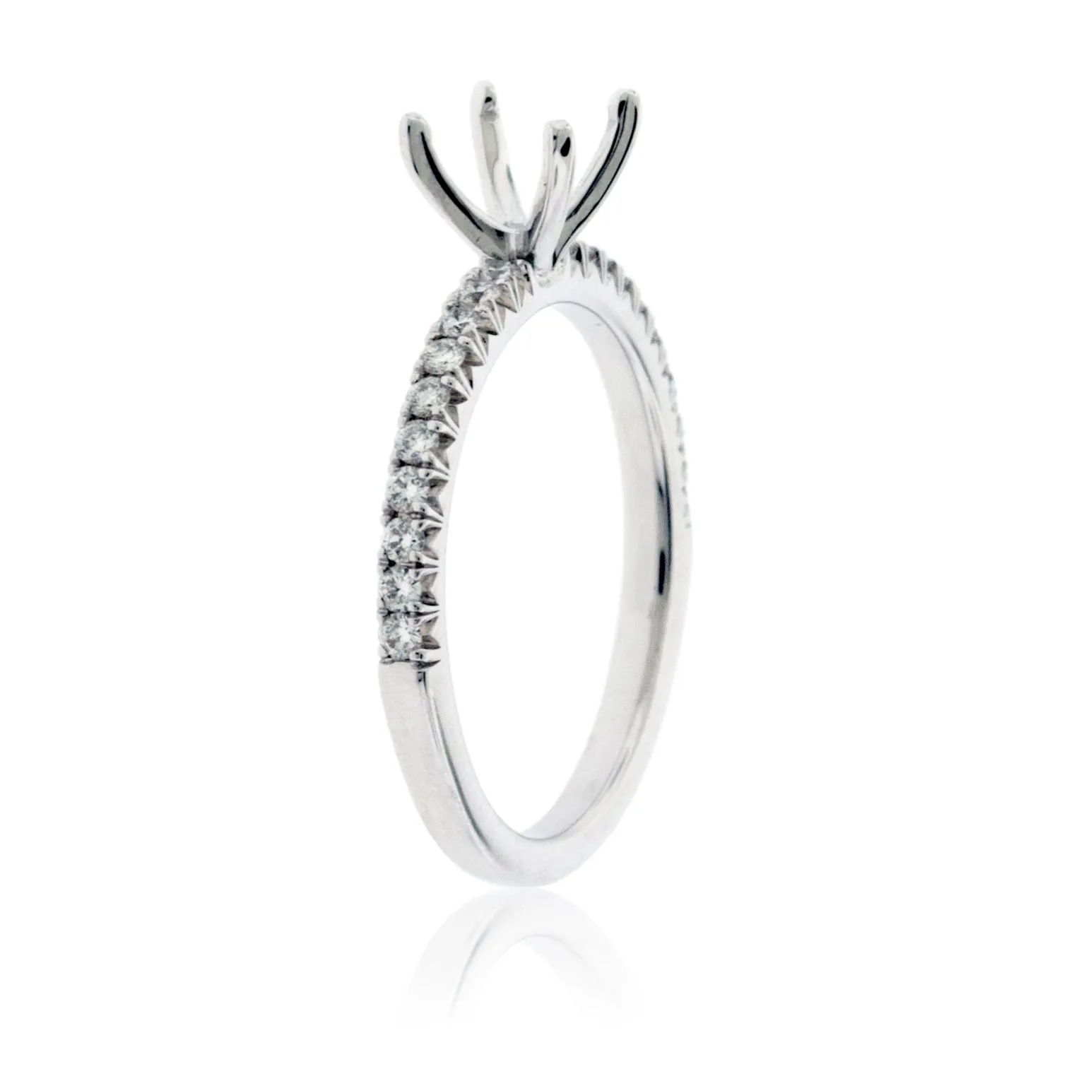 Simple Semi Mount Diamond Ring