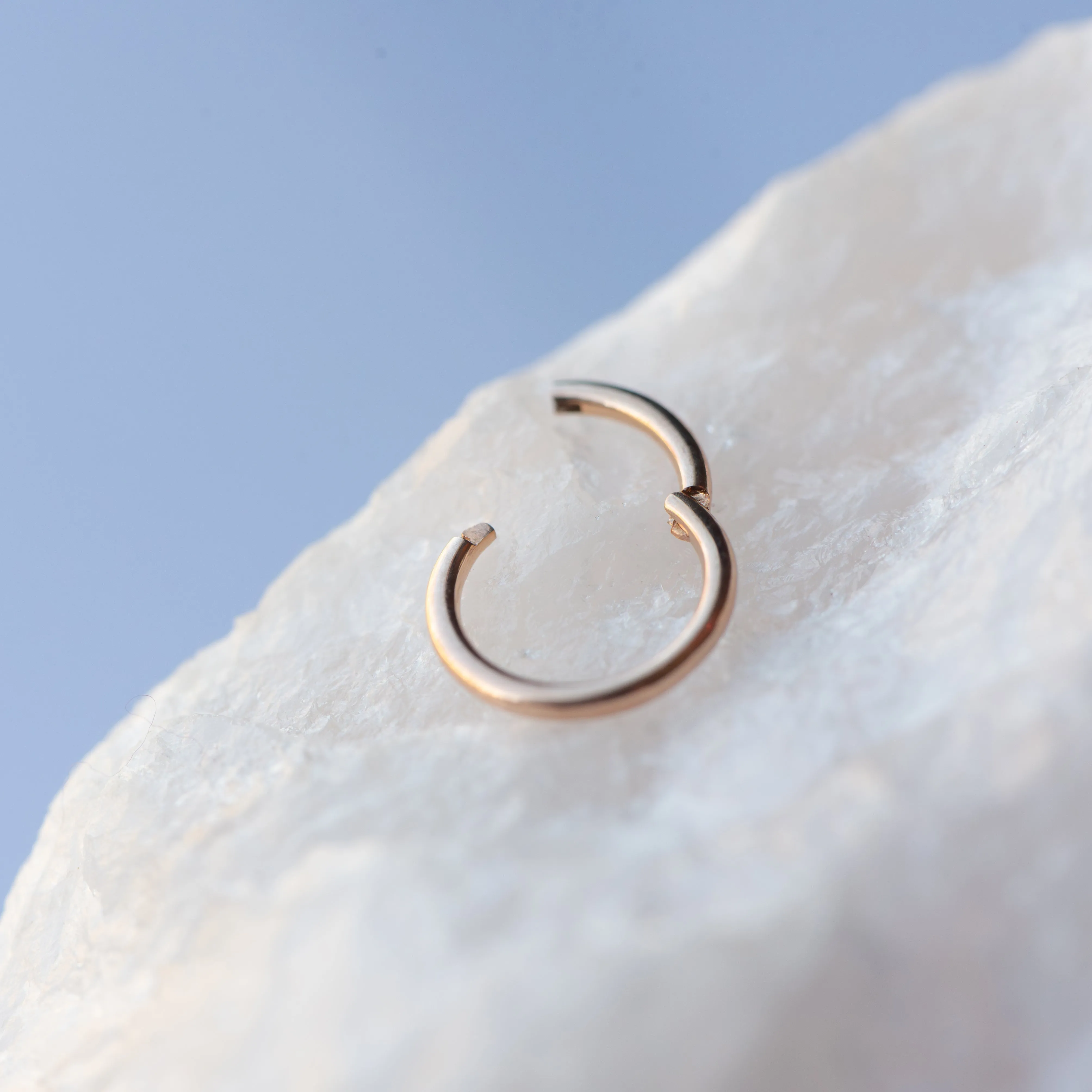 Simple Solid Gold Clicker Ring
