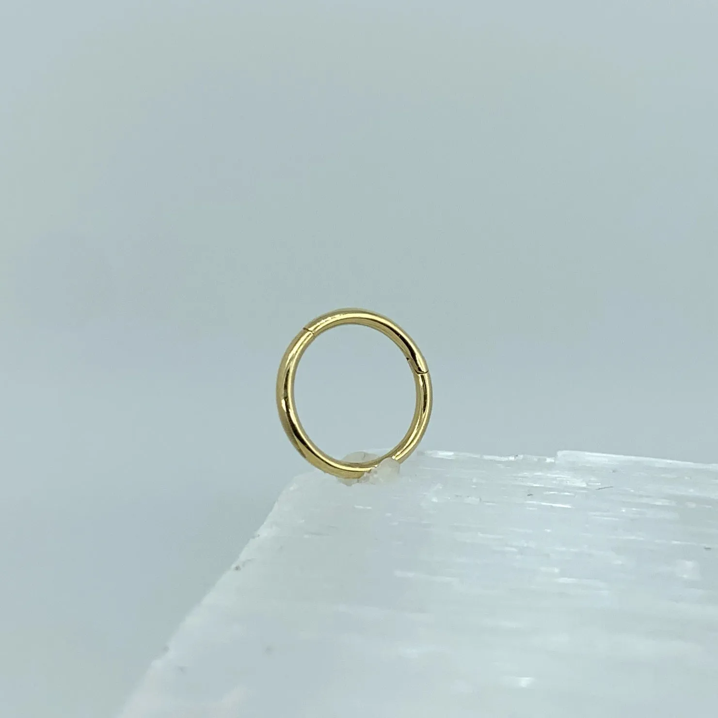 Simple Solid Gold Clicker Ring