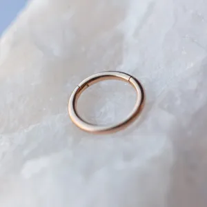 Simple Solid Gold Clicker Ring