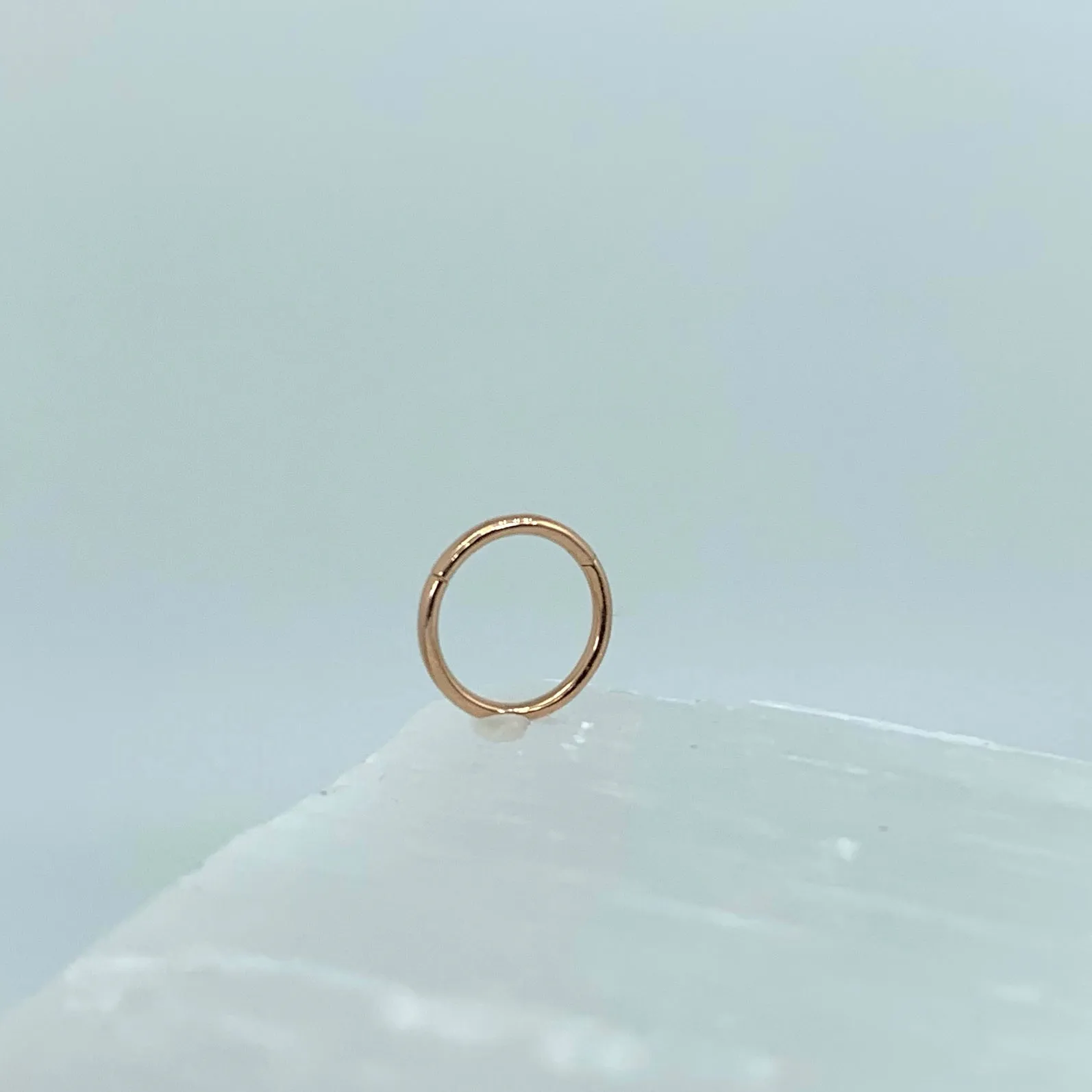 Simple Solid Gold Clicker Ring