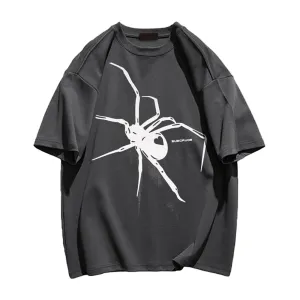 Simple Spider Print T-Shirt